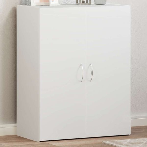 vidaXL Kartotéka biela 60x32x77,5 cm kompozitné drevo