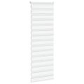 vidaXL Zebra roleta biela 80x200 cm šírka látky 75,9 cm polyester