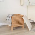 vidaXL Kúpeľňová stolička 48x47,5x52 cm masívne orechové drevo