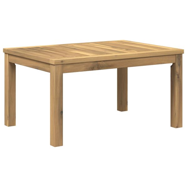 vidaXL Konferenčný stolík Biela 50 x 68,5 x 36 cm Pevné akáciové drevo
