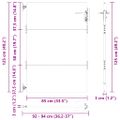 vidaXL Záhradná brána 85 x 125 cm Povrchovo upravená oceľ Zamykateľné