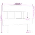 vidaXL Čelo postele sivé 103,5x3x81 cm masívna borovica