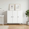 vidaXL Servírovacia skriňa Biela 89 x 34,5 x 80 cm Kompozitné drevo
