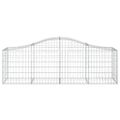 vidaXL Oblúkový gabionový kôš 12 ks 200x50x60/80 cm pozinkované železo