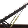 vidaXL Hydraulický posteľný rám+úložný priestor, LED, látka 180x200 cm