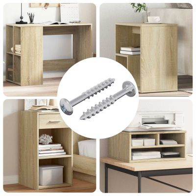 vidaXL Skrutka 2 pcs Strieborná 9,8 x 35 mm Železo