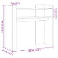 vidaXL Konzolový stolík dub sonoma 100x35x90 cm kompozitné drevo