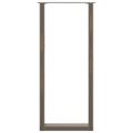vidaXL Nohy barového stola v tvare U, 2 ks, prírodná oceľ, 40 x (110-111) cm, oceľ