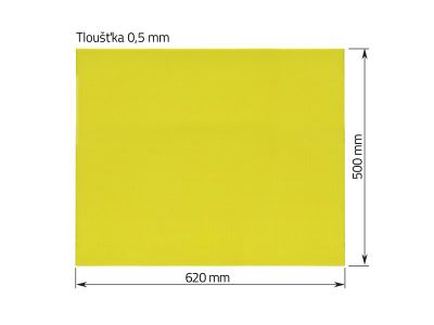 Epoxidová izolačná doska 0,5 × 500 × 620 mm pre batériové súpravy
