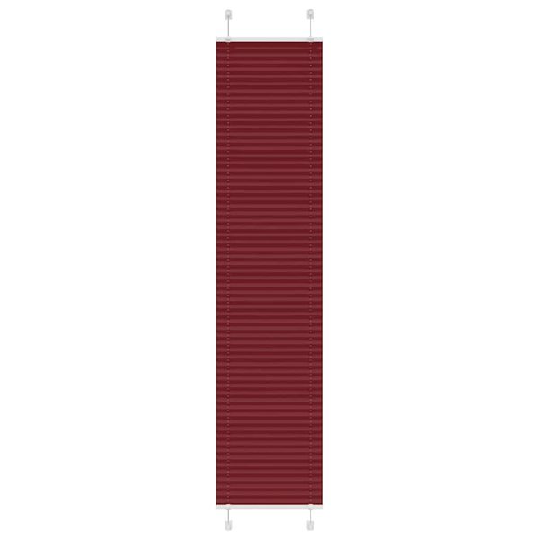 vidaXL Plisovaná roleta bordová červená 45x200 cm šírka látky 44,4 cm polyester