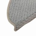 vidaXL Kobercové nášľapy na schody 15 ks sivé 56x17x3 cm