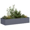 VidaXL kvetináč antracit 200x80x40 cm Oceľ