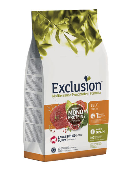 EXCLUSION NGPBL12 PUPPY LARGE granule pre šteniatka veľkých plemien - hovädzie, 12kg