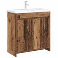 vidaXL Skriňa pod umývadlo do kúpeľne Staré drevo 78,5 x 37,5 x 81 cm