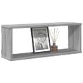 vidaXL Kockové police 4ks sivé sonoma 60x15x23 cm spracované drevo