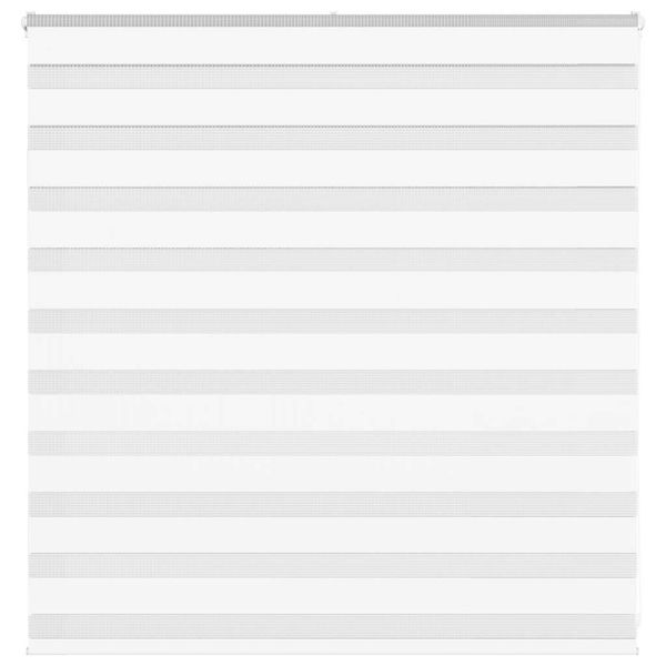 vidaXL Zebra roleta biela 140x100 cm šírka látky 135,9cm polyester
