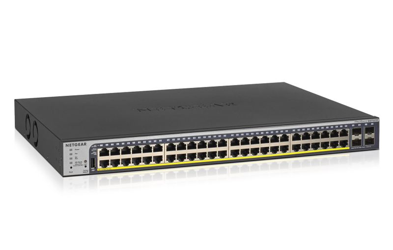NETGEAR 48xGB PoE+ Smart Pro Switch, 4 SFP, GS752TP