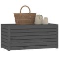 vidaXL Záhradný box sivý 101x50,5x46,5 cm masívna borovica