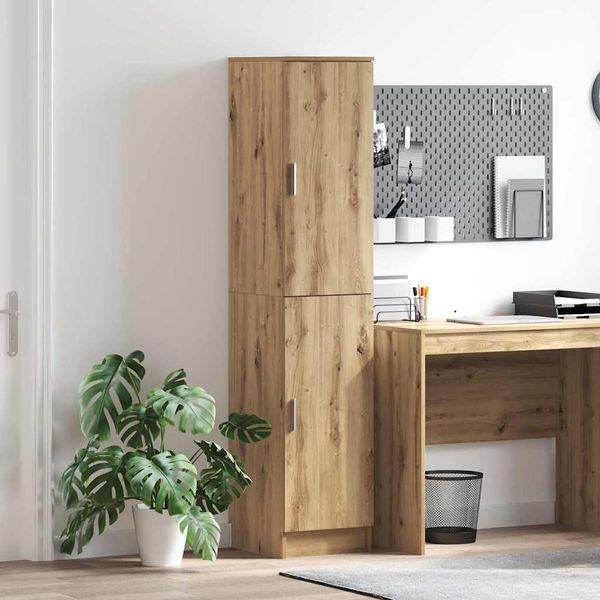 vidaXL Highboard Remeselný dub 35 x 39 x 168 cm