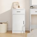 vidaXL Servírovacia skriňa Biela 40 x 40.5 x 75 cm Kompozitné drevo