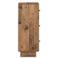 vidaXL Zásuvkový kabinet Staré drevo 33 x 34,5 x 90 cm