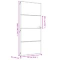 vidaXL Vnútorné dvere tenké zlaté 93x201,5 cm tvrdené sklo a hliník