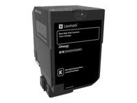 Vysoká výtěžnost - černá - originální - kazeta s barvivem LCCP, LRP, Lexmark Corporate - pro Lexmark CS720de, CS720dte, CS725de, CS725dte