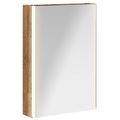 vidaXL Kúpeľňová zrkadlová skrinka Staré drevo 43 x 11,5 x 60,5 cm