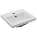 vidaXL Skrinka so vstavaným umývadlom, čierna, kompozitné drevo