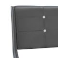 vidaXL Posteľ s matracom z pamäťovej peny sivá 180x200 cm umelá koža