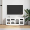 vidaXL TV skrinka ELST 100 x 35 x 40 cm Biela Kompozitné drevo