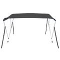 vidaXL Strieška Bimini s 3 oblúkmi, antracitová 183x180x137 cm