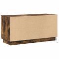 vidaXL TV skrinka 100 x 38 x 49 cm Dymová dub Kompozitné drevo
