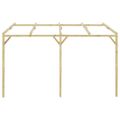 vidaXL Pergola k stene domu 4x3x2,1 m, drevo