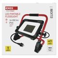 LED reflektor ELION 100W, červeno-čierny, IP65, 16 000 lm, neutrálna biela