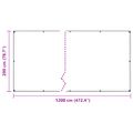 vidaXL Pokrytie rastlín Priehľadná 2 x 12 m PVC