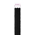 vidaXL Pracovné lano čierne 25 mm 25 m polyester