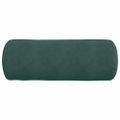 vidaXL Podložkové vankúše 2 pcs Tmavozelená Ø 25 x 70 cm
