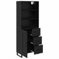 vidaXL Highboard 2 ks Čierny dub 69,5 x 34 x 180 cm