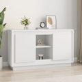 vidaXL Komoda biela 102x35x60 cm spracované drevo