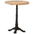 vidaXL Bistro stolík Ø60x76 cm surové mangovníkové drevo