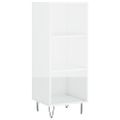 vidaXL Komoda lesklá biela 34,5x32,5x90 cm kompozitné drevo