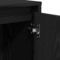 vidaXL Servírovacia skriňa Čierna 102 x 29.5 x 75 cm Kompozitné drevo