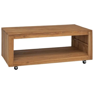 vidaXL Konferenčný stolík 110x60x40 cm masívne teakové drevo