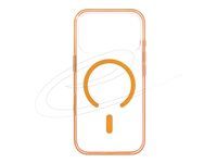 Delock - Ochranný kryt na mobilný telefón - kompatibilita s MagSafe - termoplastický polyuretán (TPU), polykarbonát (PC) - priehľadná, oranžová, priesvitná - pre Apple iPhone 17 Pro