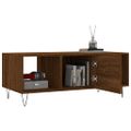 vidaXL Konferenčný stolík hnedý dub 102x50x40 cm kompozitné drevo