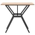 vidaXL Jedálenský stolík v tvare Y 90x90x75 cm borovica a oceľ