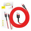 Baseus Cafule USB Lightning kábel 2,4 A 1 m (čierny + červený)