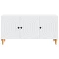 vidaXL TV skrinka Biela 99 x 34,5 x 50 cm Kompozitné drevo