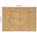 vidaXL Kusové koberce Prírodná 140 x 200 cm Juta